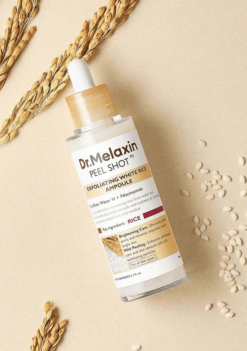 Dr. Melaxin Peel Shot Exfoliating White Rice Ampoule 80ml