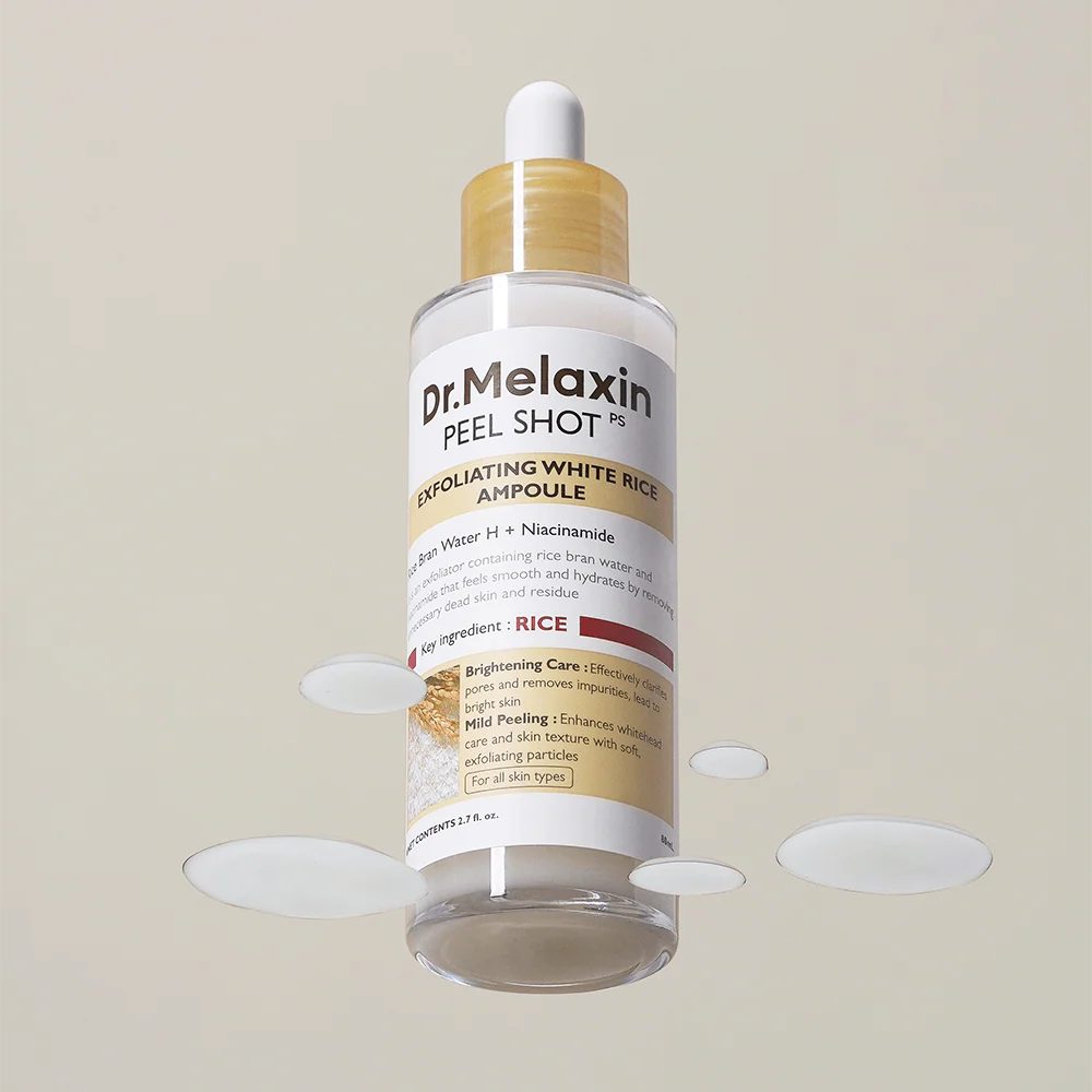Dr. Melaxin Peel Shot Exfoliating White Rice Ampoule 80ml