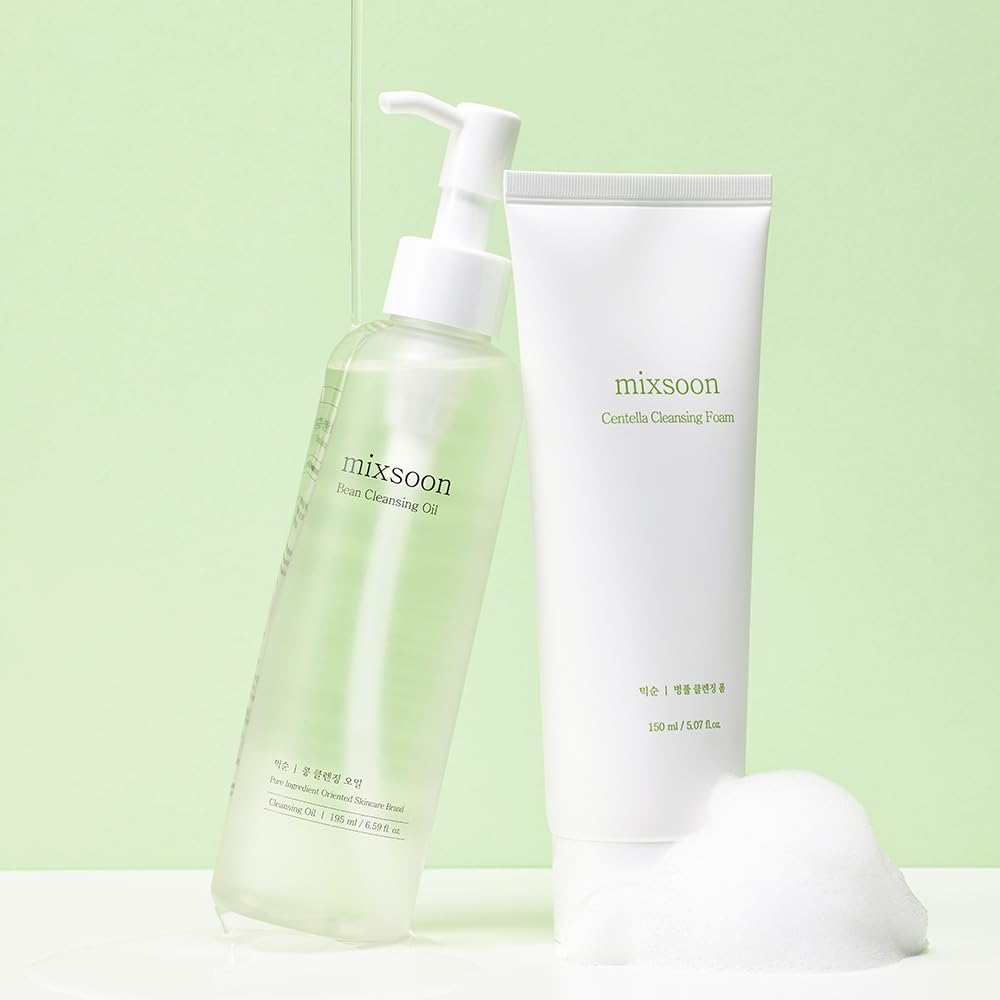 Mixsoon Double Cleansing Set (Oil 195ml, Foam 150ml)