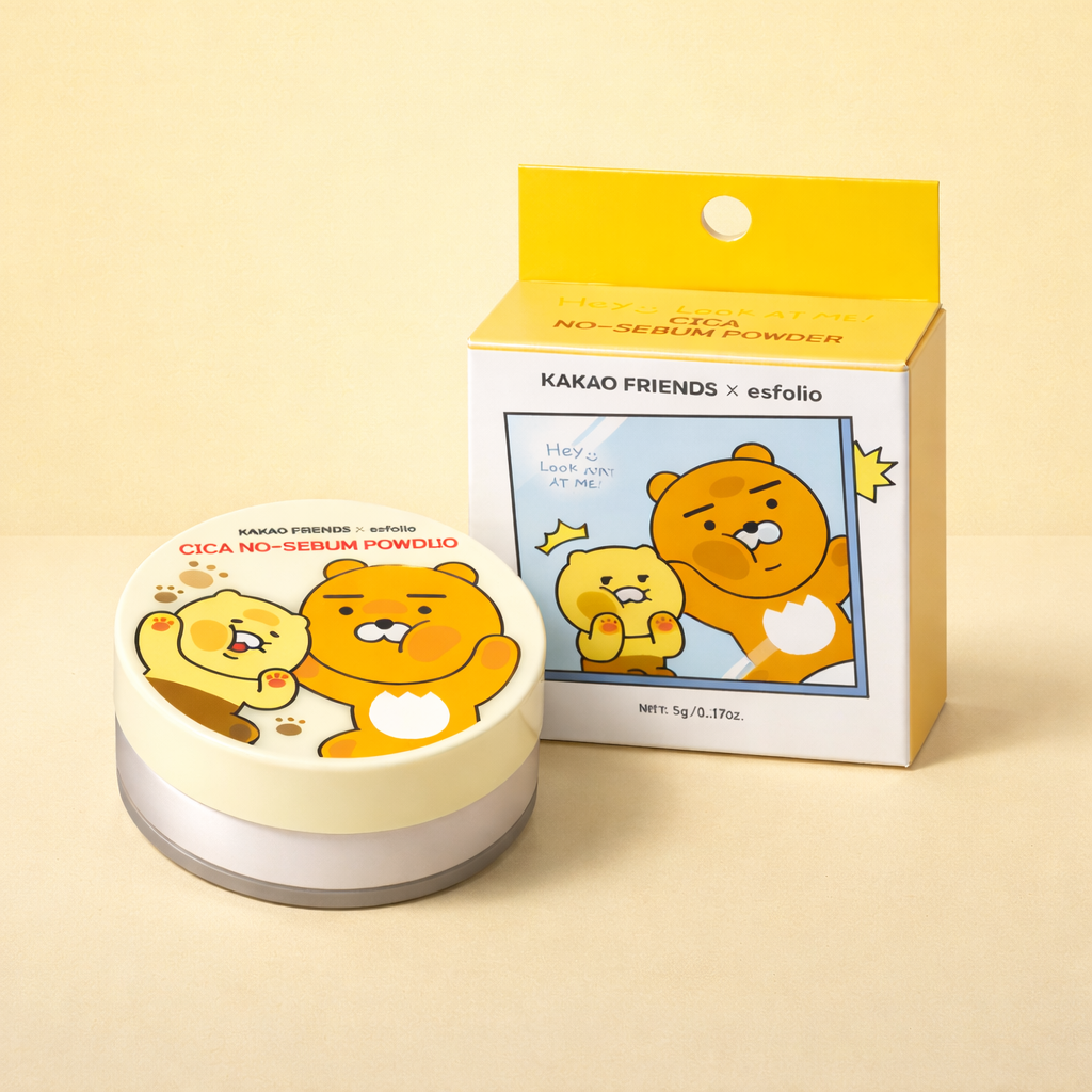 Esfolio Cica No-Sebum Powder Kakao Friends Edition