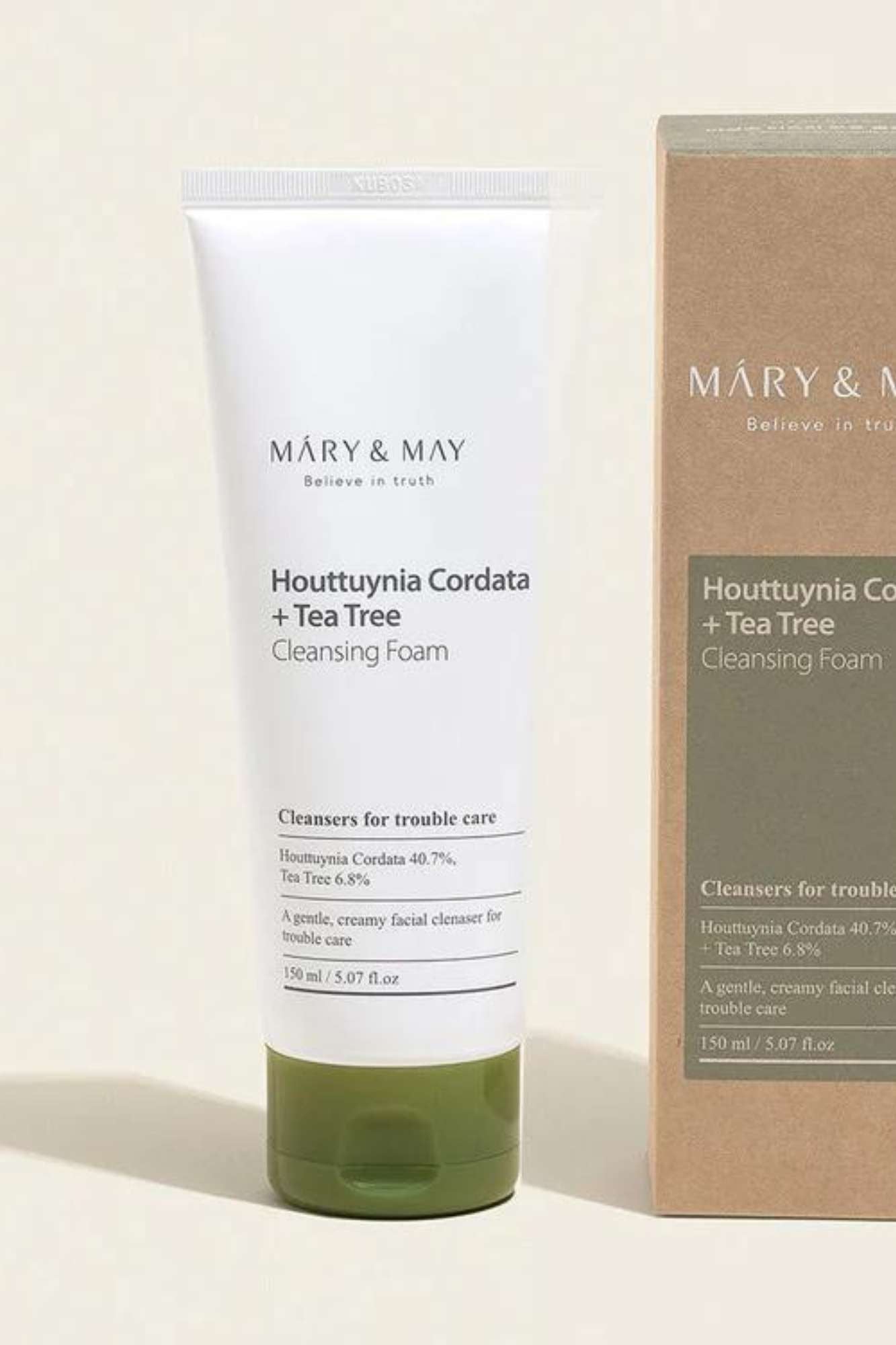 Mary&May Houttuynia Cordata + Tea Tree Cleansing Foam 150ml