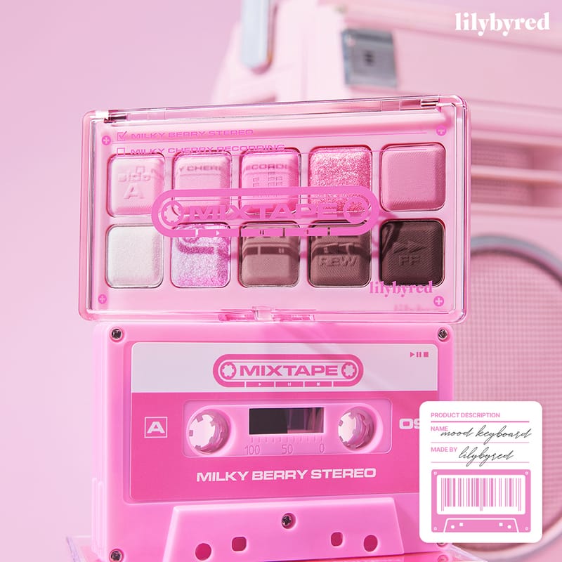 Lily By Red Mood Keyboard Mix Balm Set - 09 #Milky Berry Stereo [Mixtape Edition]