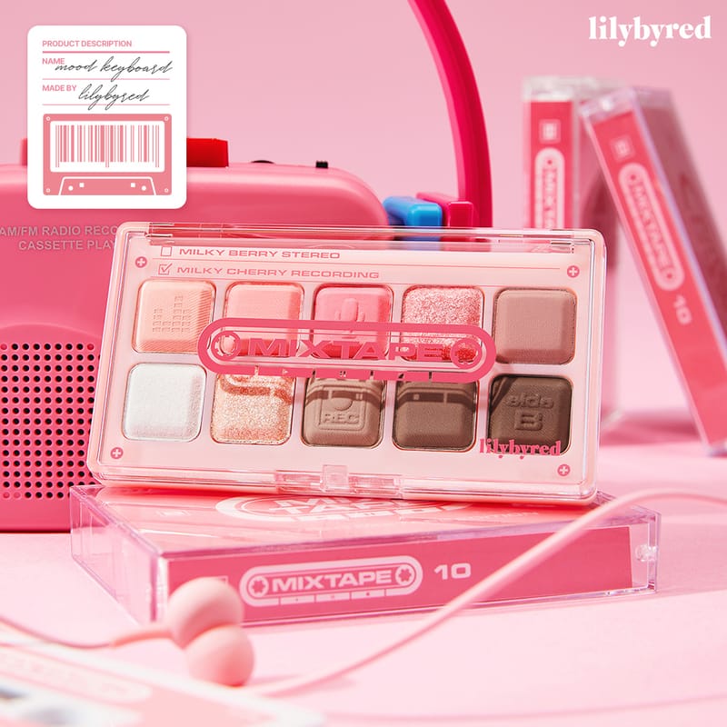 Lily By Red Mood Keyboard Mix Balm Set - 10 #Milky Cherry Recording [Mixtape Edition]