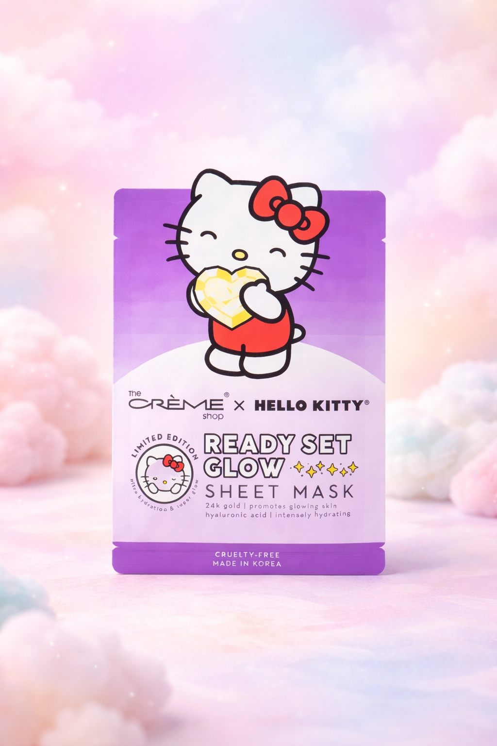 THE CRÈME SHOP Hello Kitty Ready Set Glow Sheet Mask