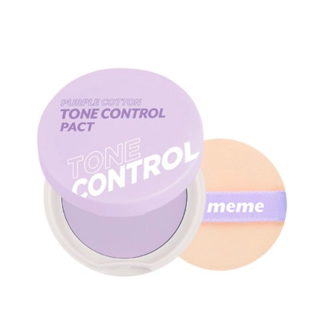 I'm Meme Purple Cotton Tone Control Pact