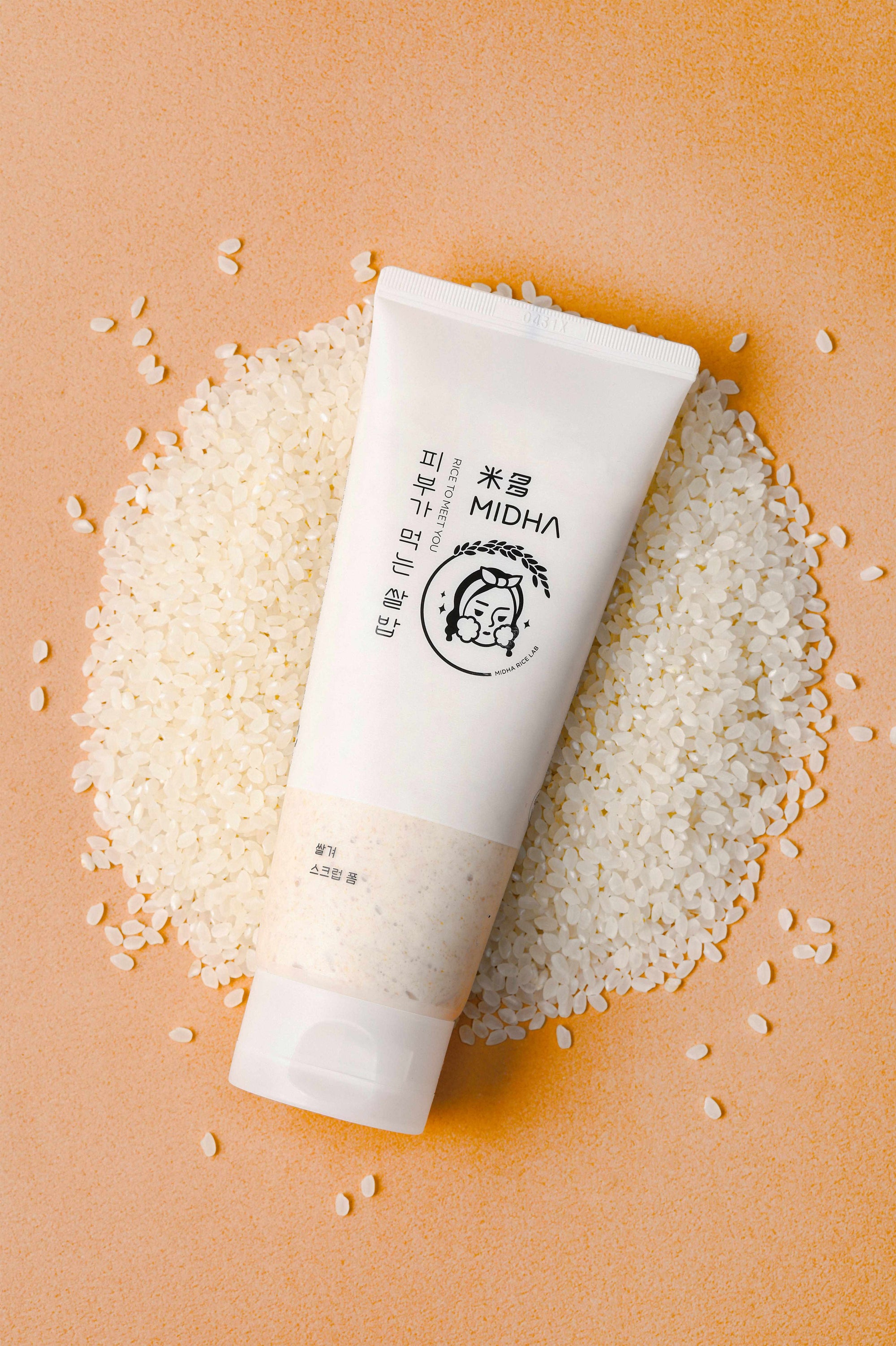 MIDHA Rice Bran Scrub Foam 150ml