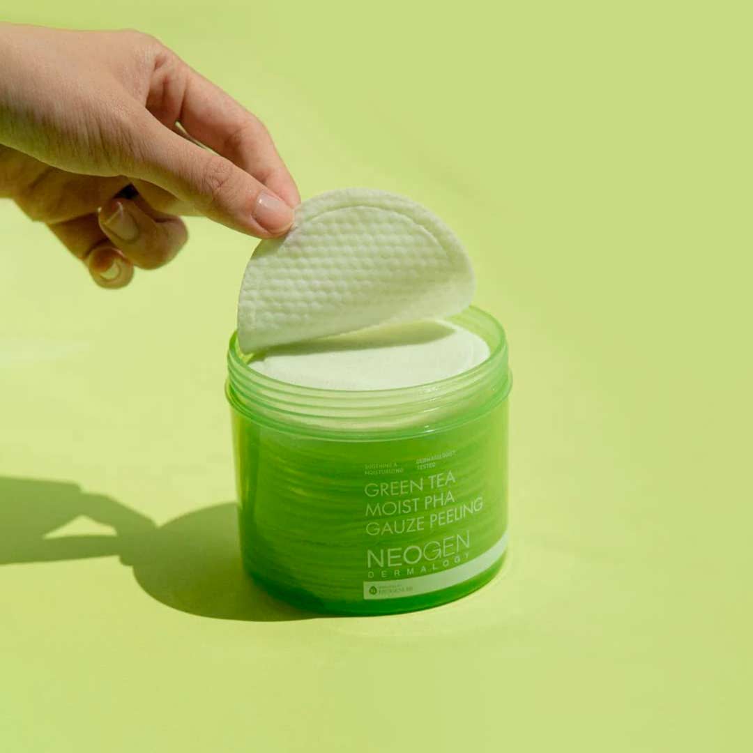 Neogen Green Tea Moist PHA Gauze Peeling (30 unidades)