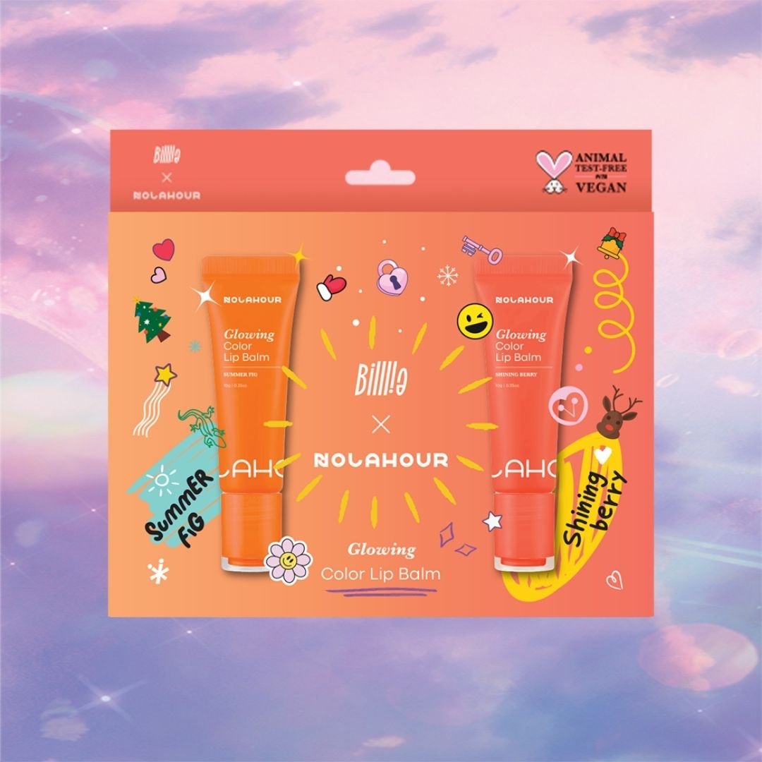 Nolahour Glowing Color Lip Balm Warm Tone 2 Color Set
