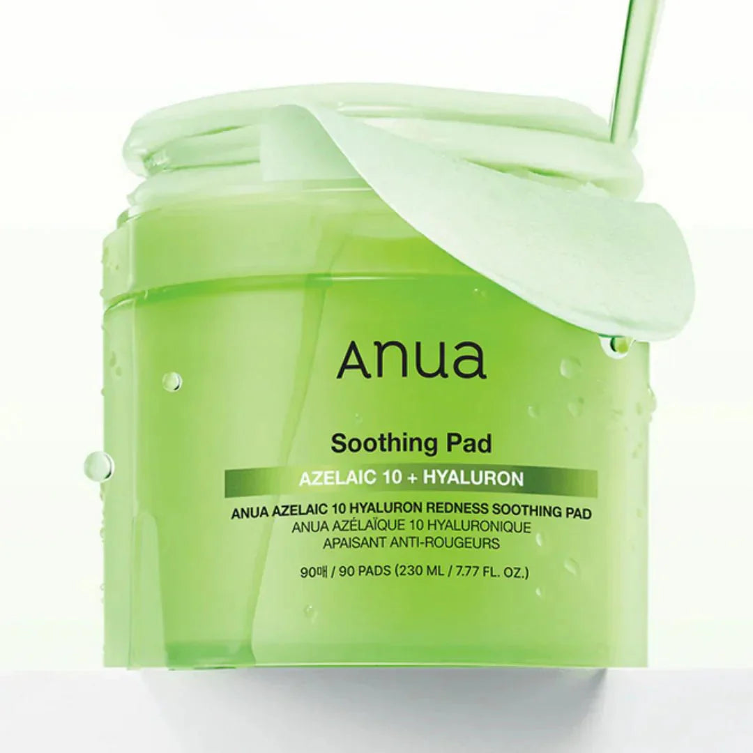 ANUA Azelaic Acid 10% + Hyaluron Redness Soothing Pads (90 pads)