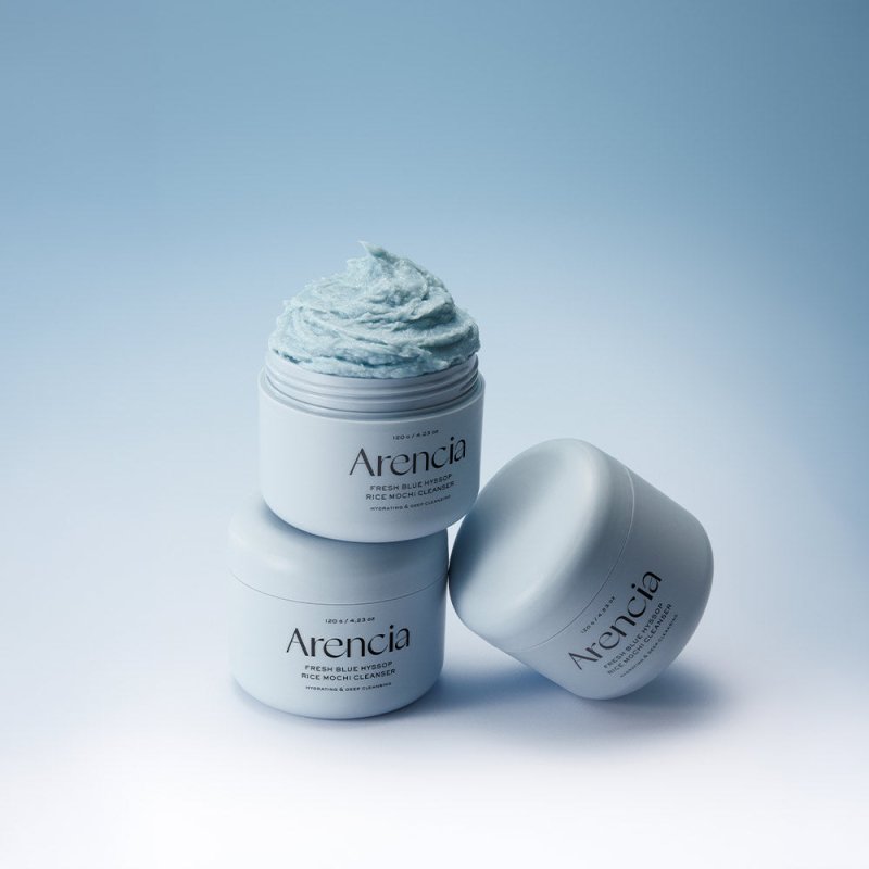 Arencia Blue Hyssop Rice Mochi Cleanser 120g