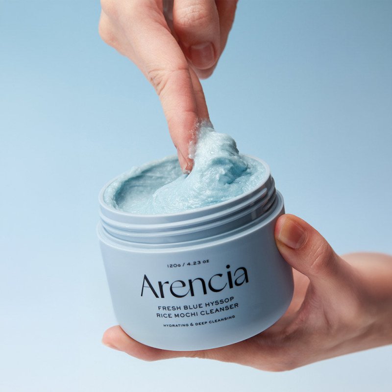 Arencia Blue Hyssop Rice Mochi Cleanser 120g