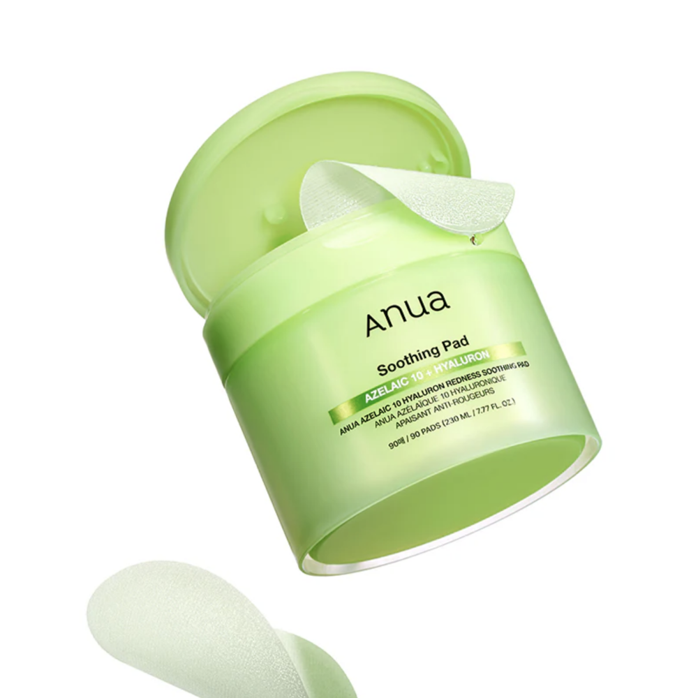 ANUA Azelaic Acid 10% + Hyaluron Redness Soothing Pads (90 pads)