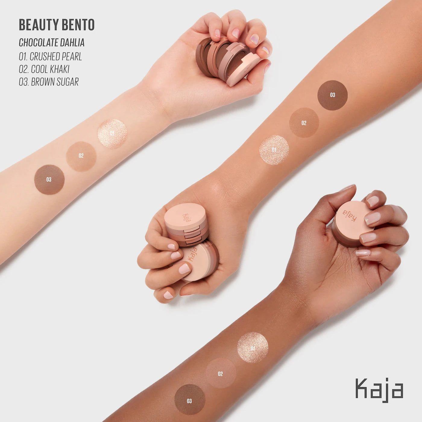 Kaja Beauty Bento Chocolate Dahlia 3 x 0.9 grs