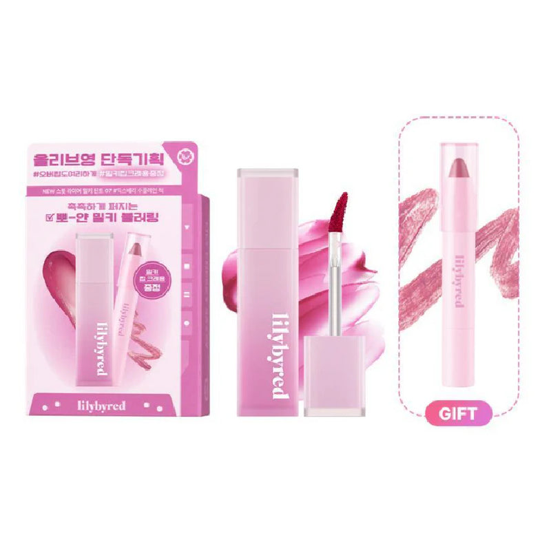 Lily By Red Sweet Liar Milky Tint Milky Lip Crayon Set (2 Colores)