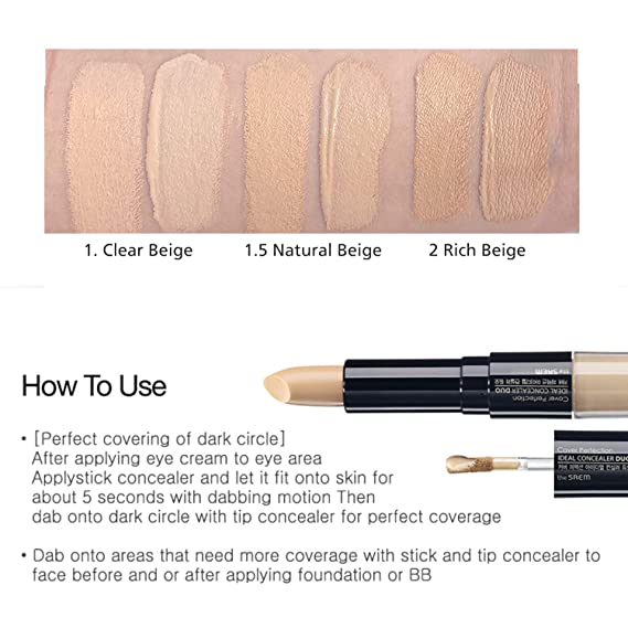 The Saem Cover Perfection Ideal Concealer Duo 4.2g+4.5g
