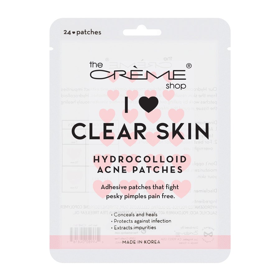 the CREME shop Clear Skin - Hydrocolloid Acne 24 heart Patches
