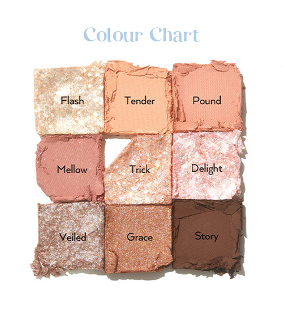 Unleashia Glitterpedia Eye Palette N3. All of Coralpink