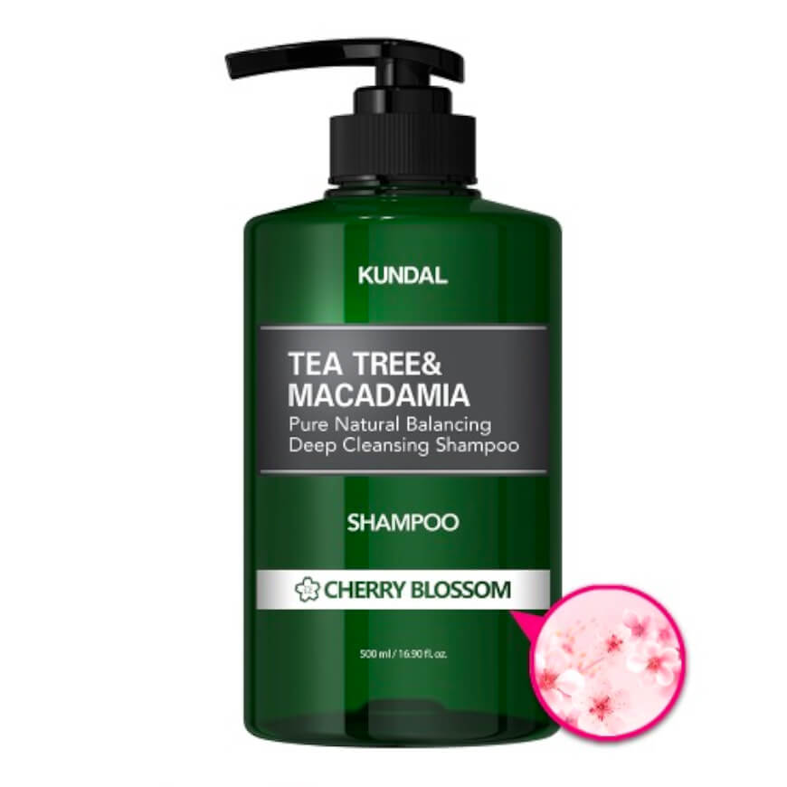 Kundal Tea Tree & Macadamia Shampoo - Cherry Blossom 500 ml