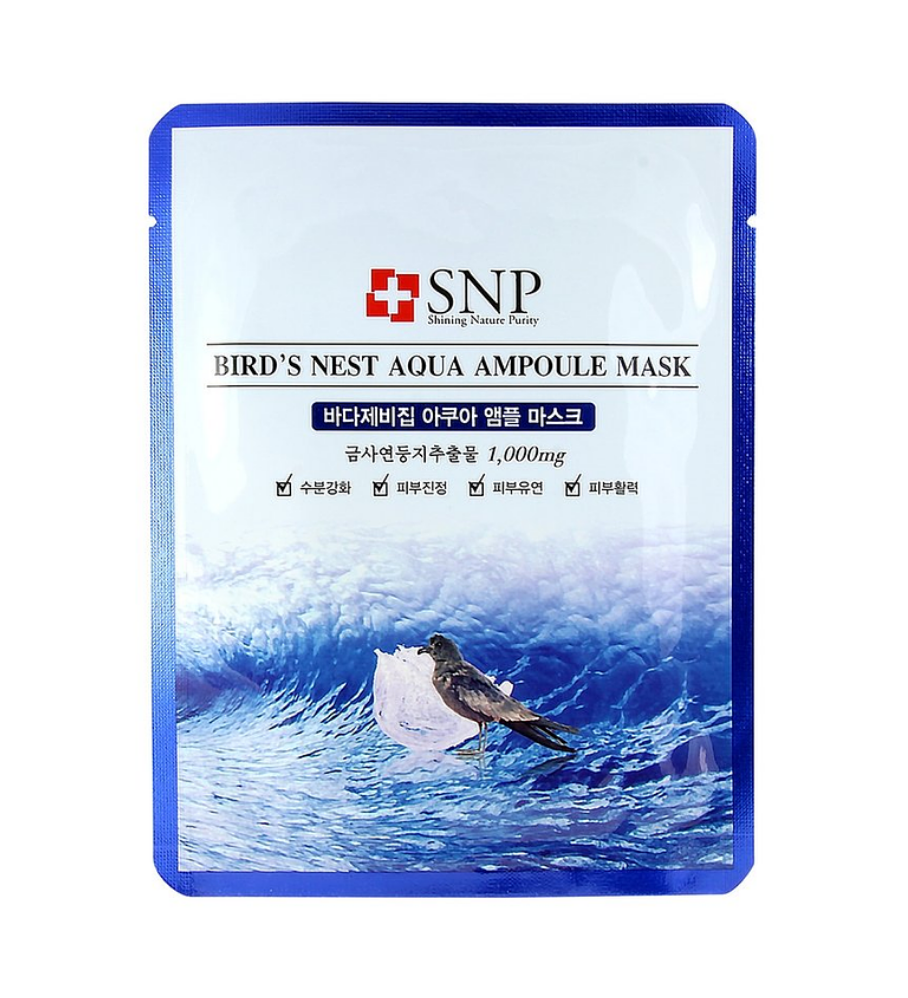 SNP Bird's Nest Aqua Ampoule Mask Sheet