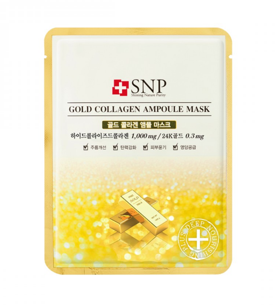 SNP Gold Collagen Ampoule Mask Sheet
